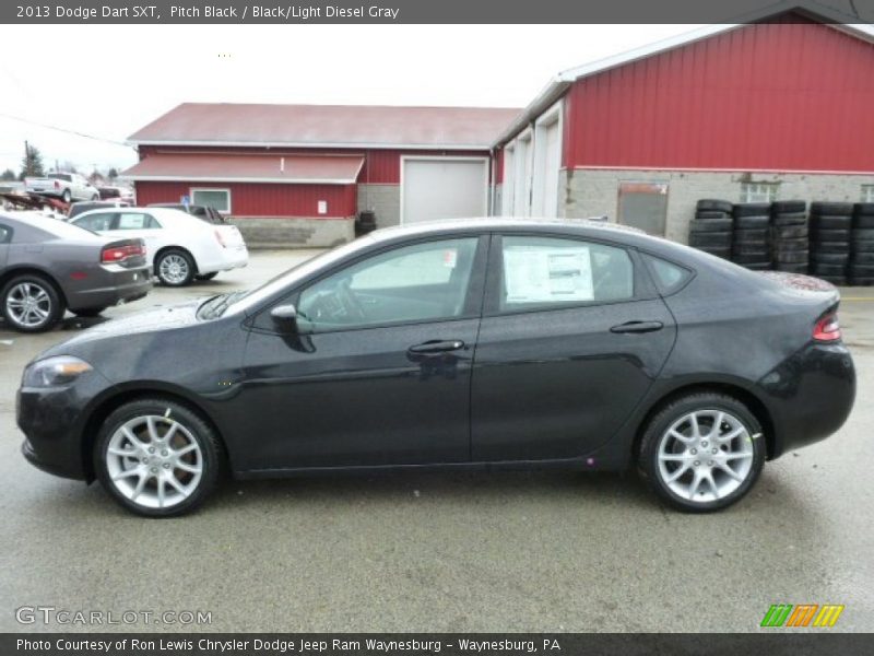 Pitch Black / Black/Light Diesel Gray 2013 Dodge Dart SXT