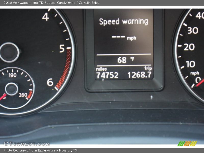Candy White / Cornsilk Beige 2010 Volkswagen Jetta TDI Sedan