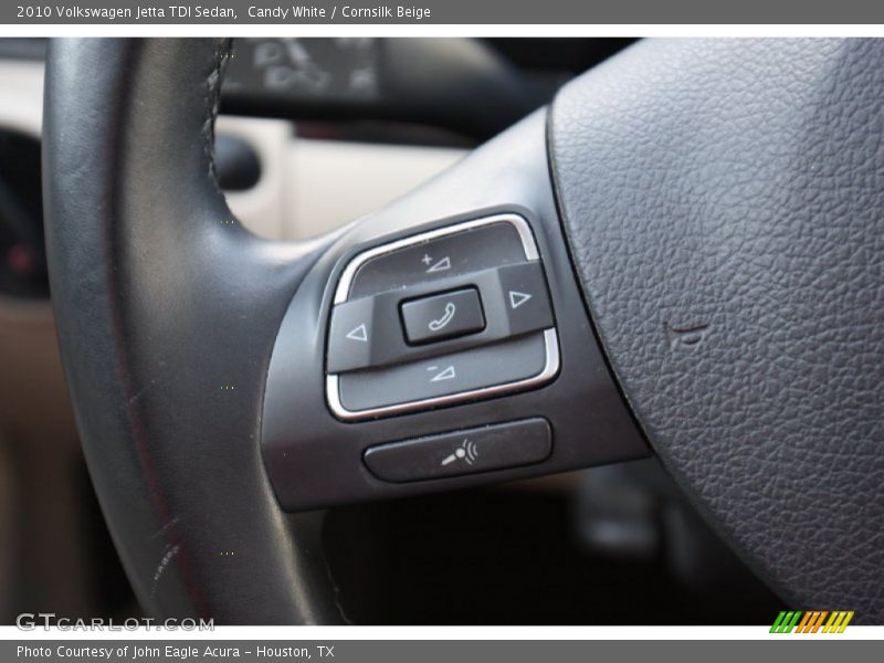 Candy White / Cornsilk Beige 2010 Volkswagen Jetta TDI Sedan