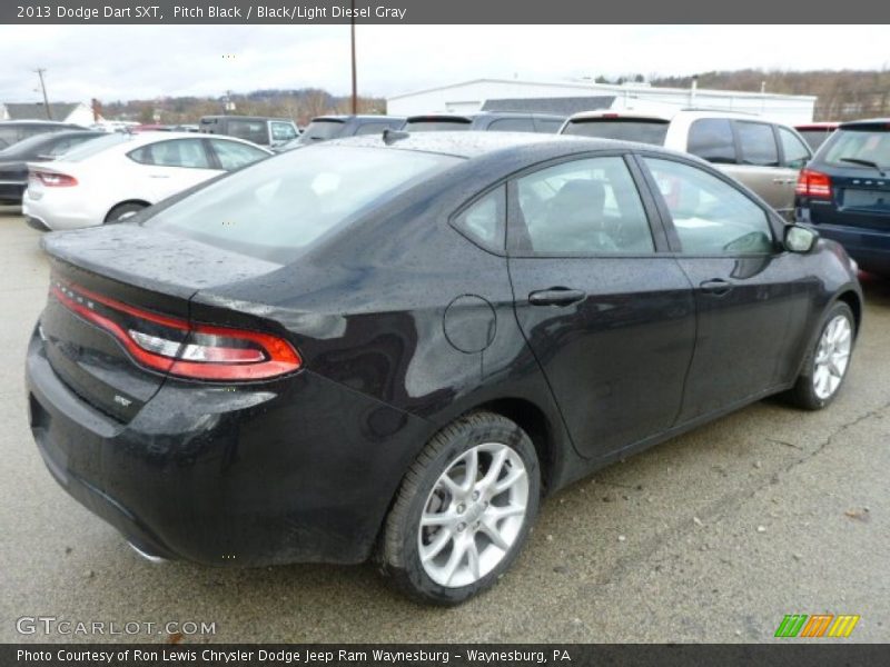 Pitch Black / Black/Light Diesel Gray 2013 Dodge Dart SXT