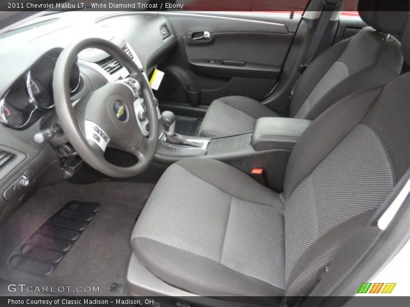 White Diamond Tricoat / Ebony 2011 Chevrolet Malibu LT