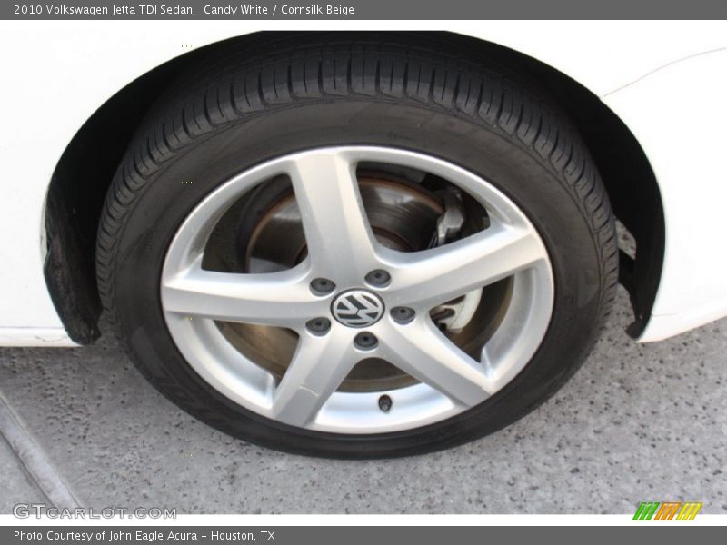 Candy White / Cornsilk Beige 2010 Volkswagen Jetta TDI Sedan