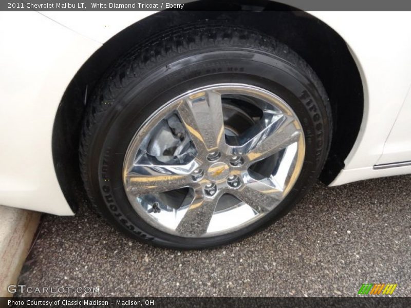 White Diamond Tricoat / Ebony 2011 Chevrolet Malibu LT