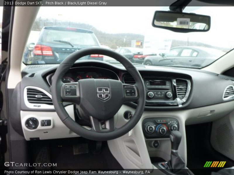Pitch Black / Black/Light Diesel Gray 2013 Dodge Dart SXT