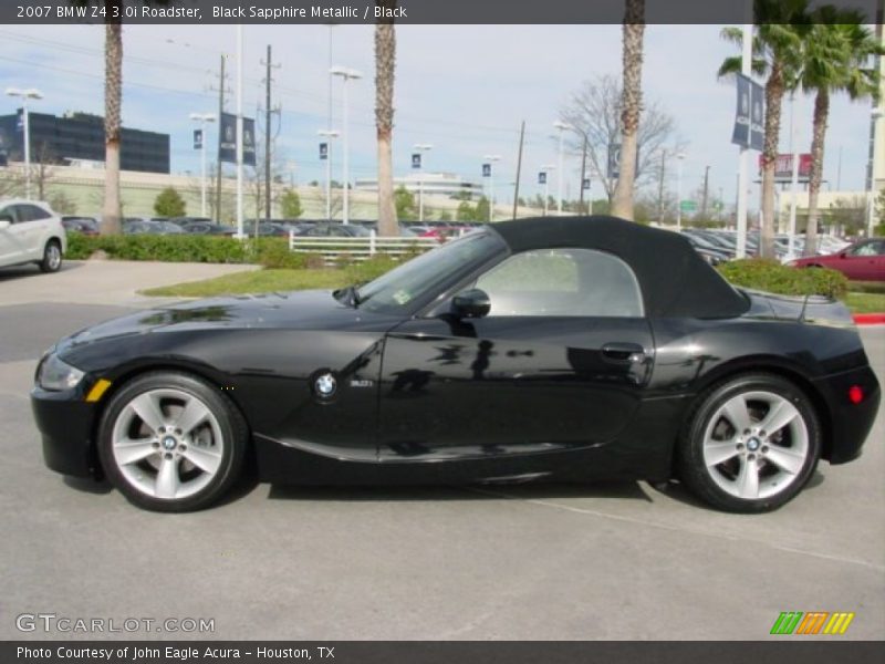  2007 Z4 3.0i Roadster Black Sapphire Metallic