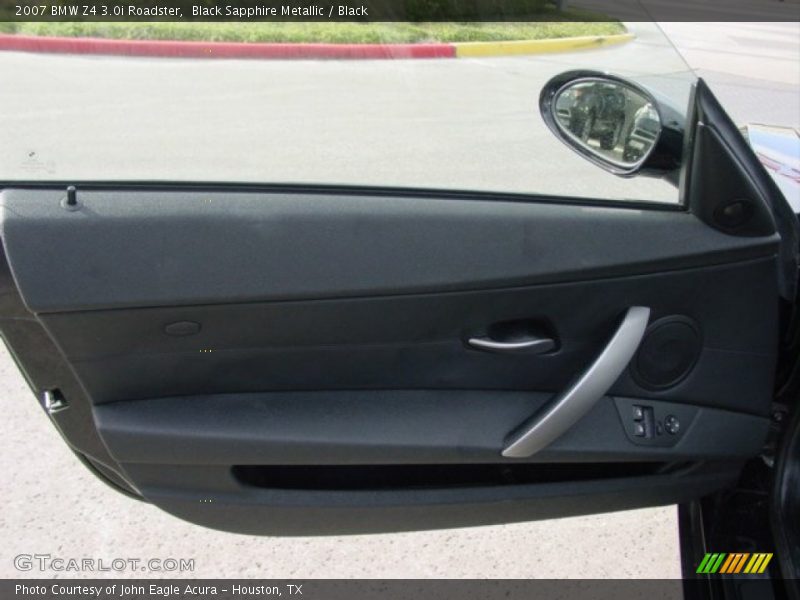 Black Sapphire Metallic / Black 2007 BMW Z4 3.0i Roadster