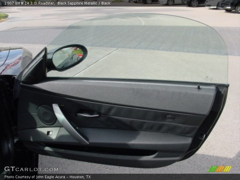 Black Sapphire Metallic / Black 2007 BMW Z4 3.0i Roadster