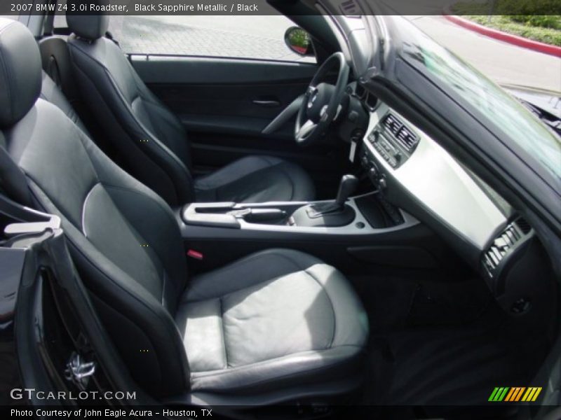 Black Sapphire Metallic / Black 2007 BMW Z4 3.0i Roadster