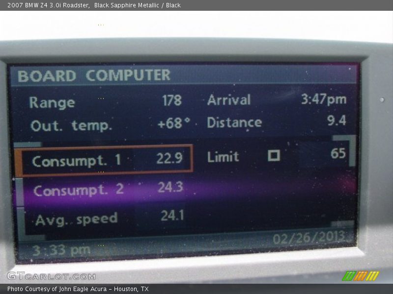 Black Sapphire Metallic / Black 2007 BMW Z4 3.0i Roadster