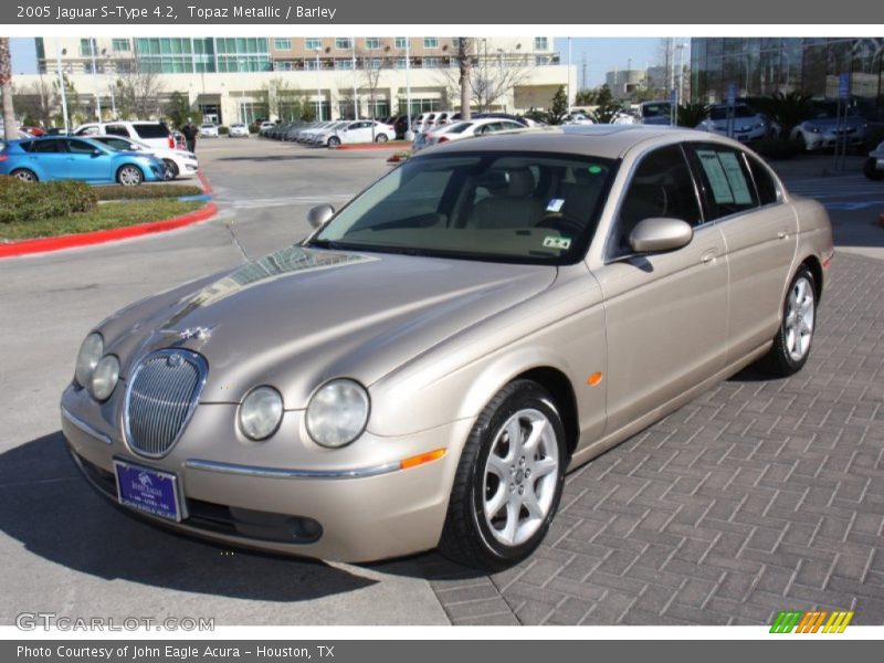 Topaz Metallic / Barley 2005 Jaguar S-Type 4.2