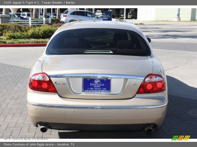 Topaz Metallic / Barley 2005 Jaguar S-Type 4.2
