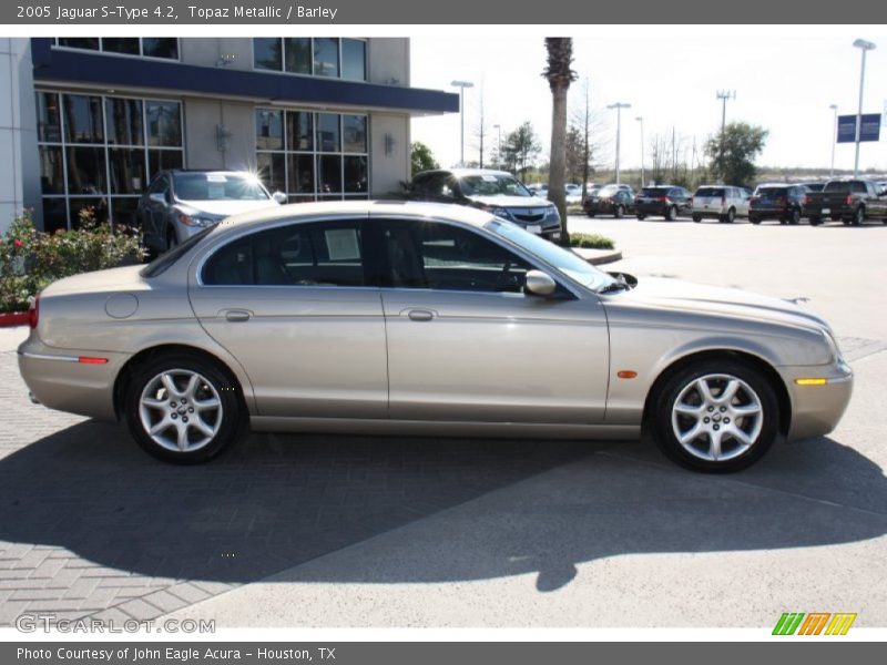 Topaz Metallic / Barley 2005 Jaguar S-Type 4.2