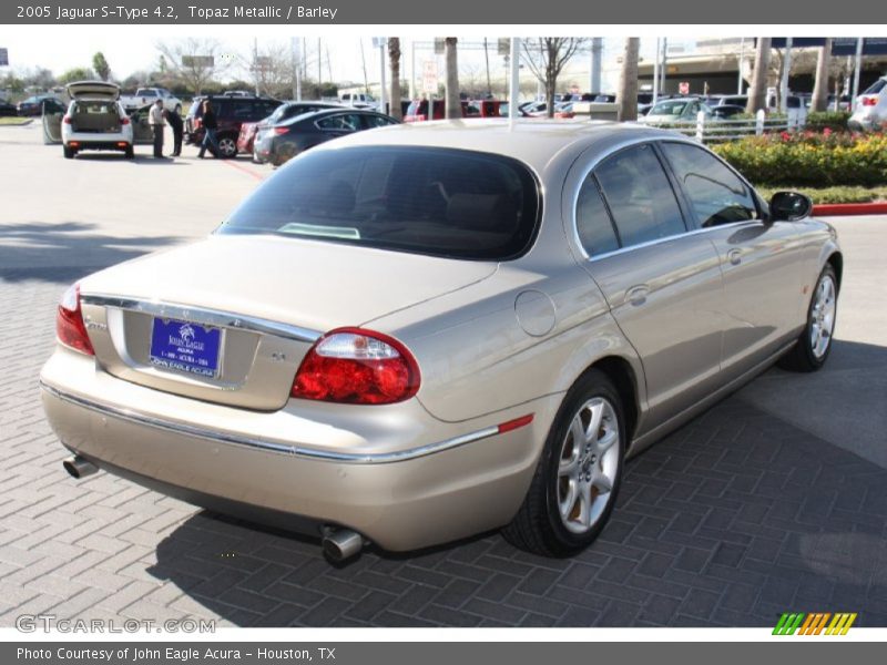 Topaz Metallic / Barley 2005 Jaguar S-Type 4.2
