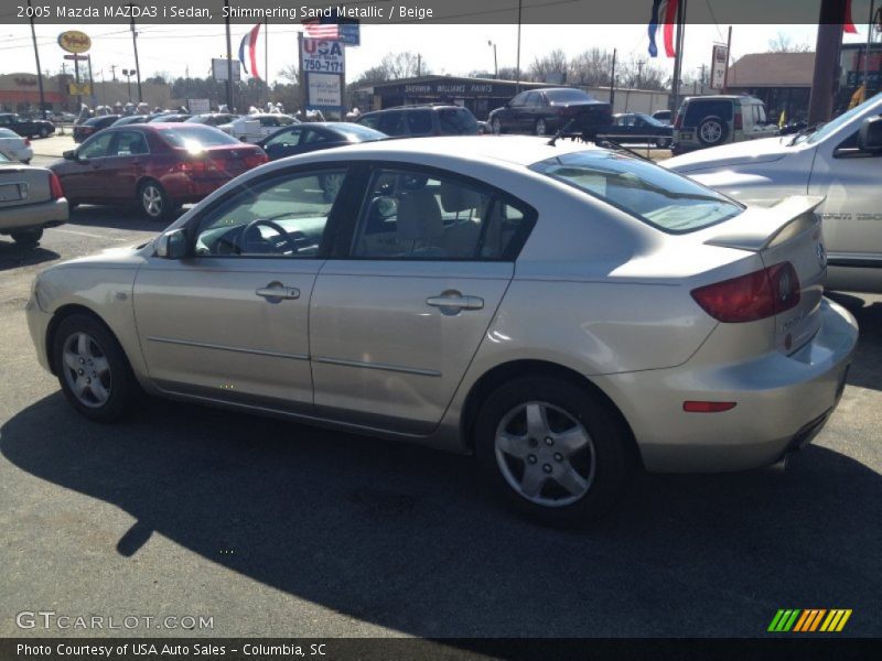 Shimmering Sand Metallic / Beige 2005 Mazda MAZDA3 i Sedan