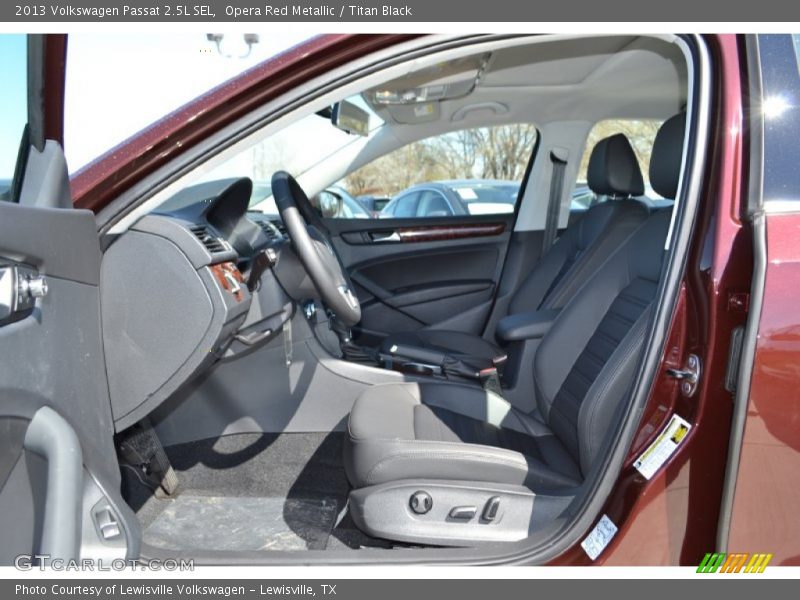 Front Seat of 2013 Passat 2.5L SEL