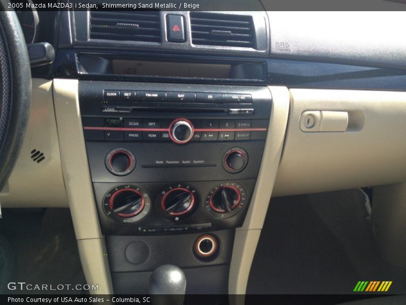 Shimmering Sand Metallic / Beige 2005 Mazda MAZDA3 i Sedan