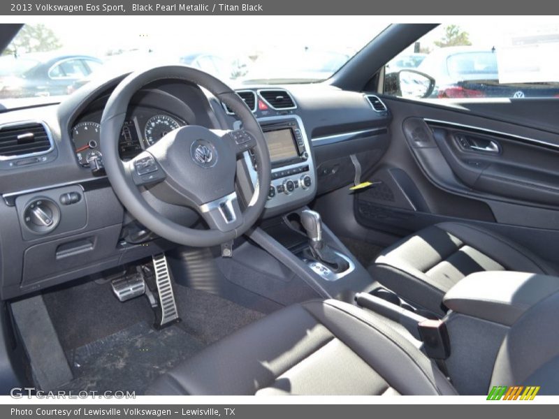 Black Pearl Metallic / Titan Black 2013 Volkswagen Eos Sport