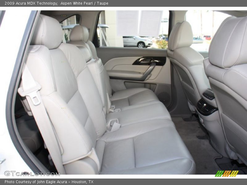 Aspen White Pearl / Taupe 2009 Acura MDX Technology