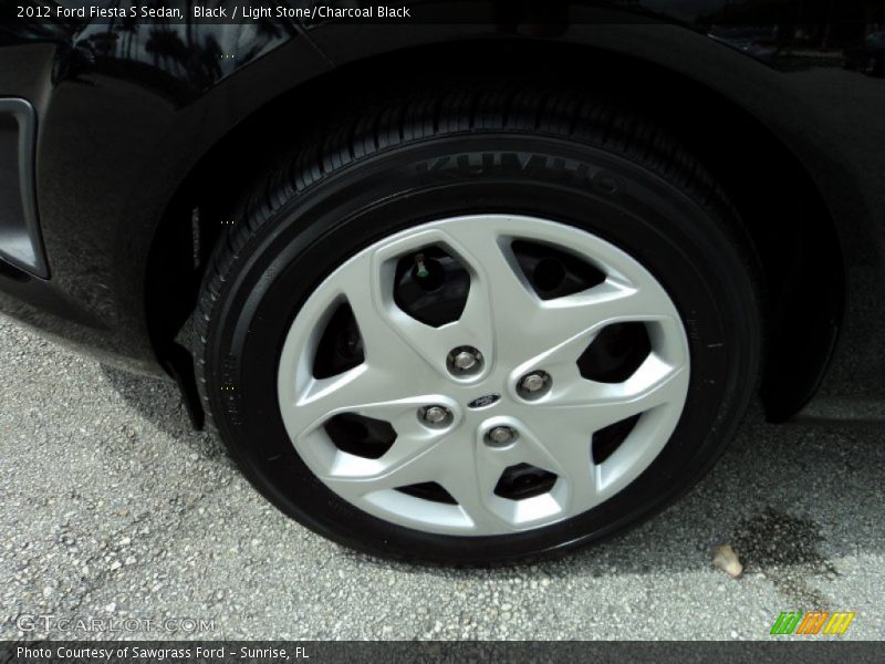 Black / Light Stone/Charcoal Black 2012 Ford Fiesta S Sedan