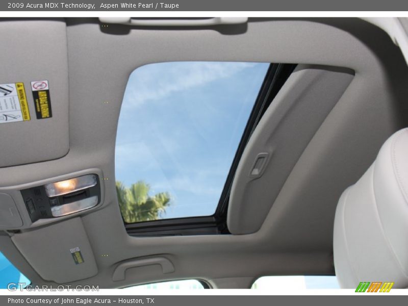 Sunroof of 2009 MDX Technology