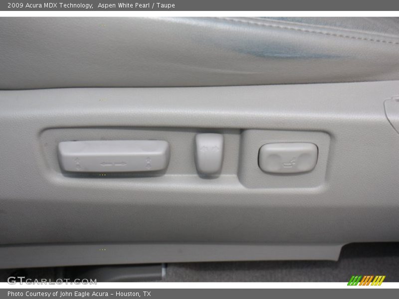 Aspen White Pearl / Taupe 2009 Acura MDX Technology