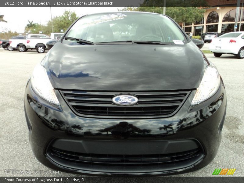 Black / Light Stone/Charcoal Black 2012 Ford Fiesta S Sedan