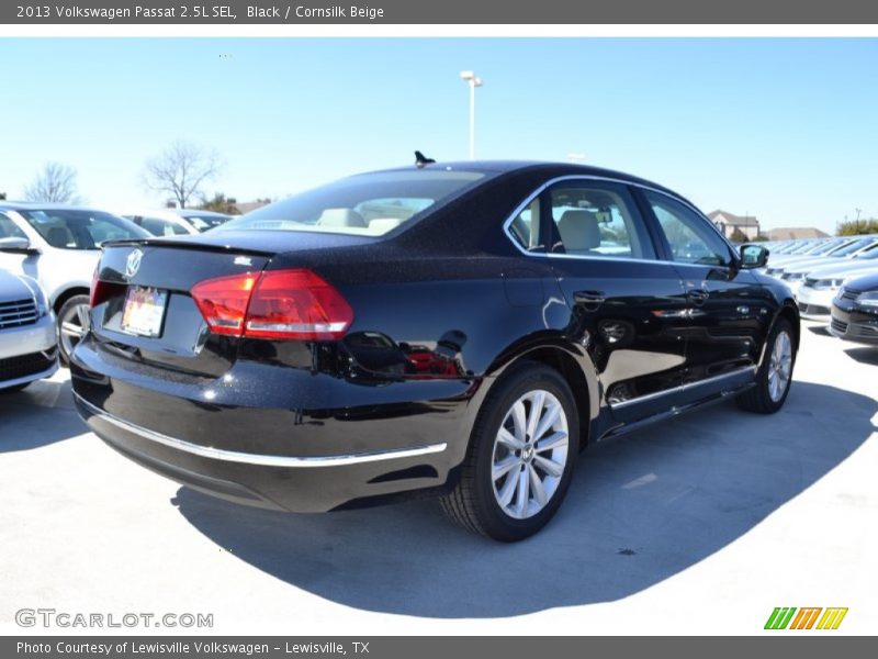 Black / Cornsilk Beige 2013 Volkswagen Passat 2.5L SEL