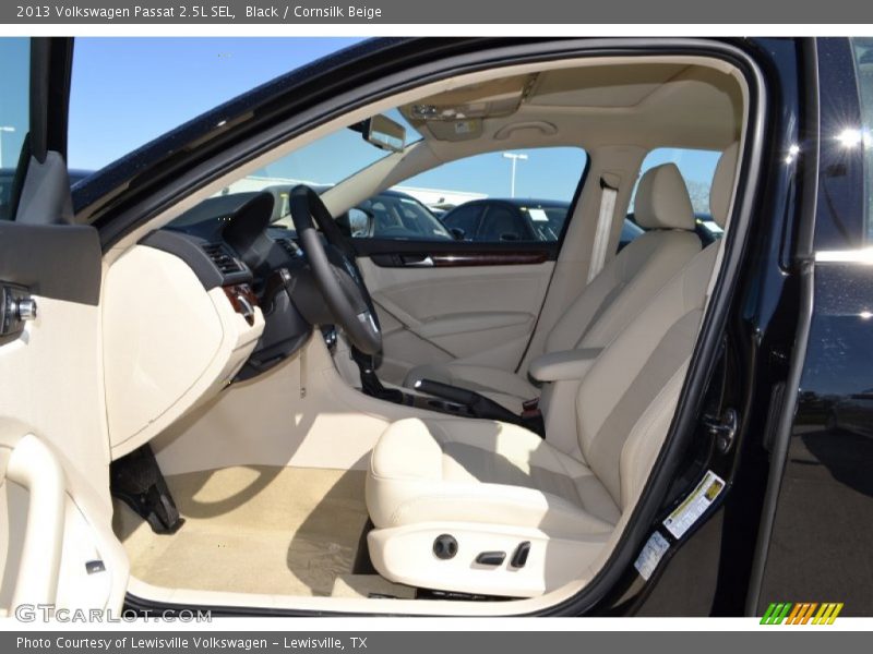 Black / Cornsilk Beige 2013 Volkswagen Passat 2.5L SEL