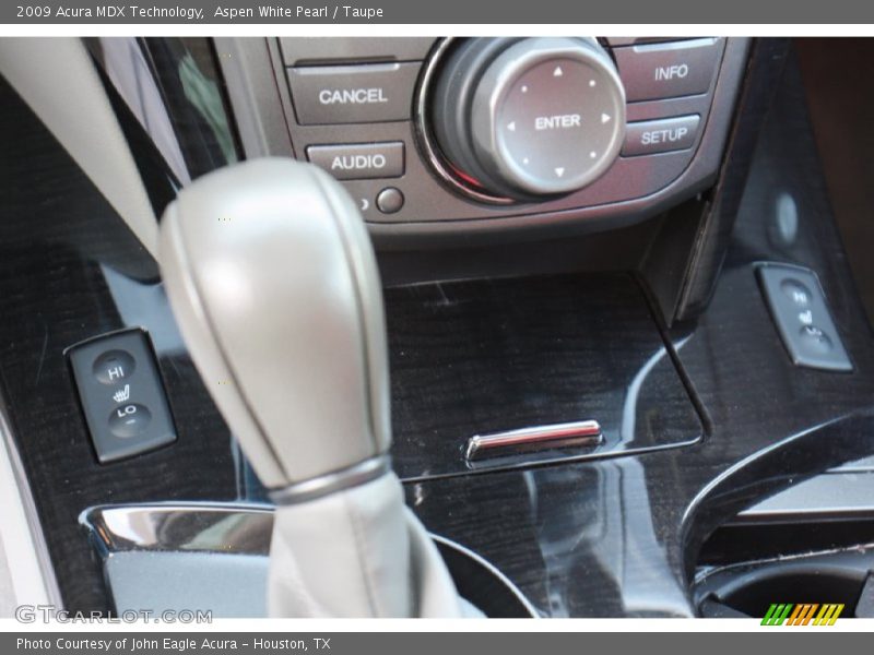 Aspen White Pearl / Taupe 2009 Acura MDX Technology