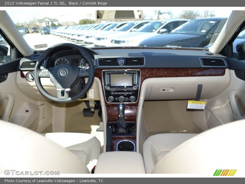 Black / Cornsilk Beige 2013 Volkswagen Passat 2.5L SEL