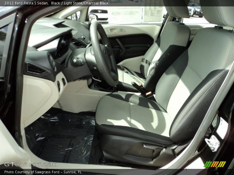 Front Seat of 2012 Fiesta S Sedan