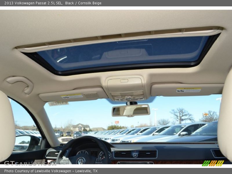 Black / Cornsilk Beige 2013 Volkswagen Passat 2.5L SEL