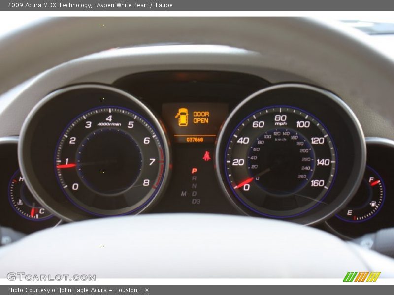  2009 MDX Technology Technology Gauges
