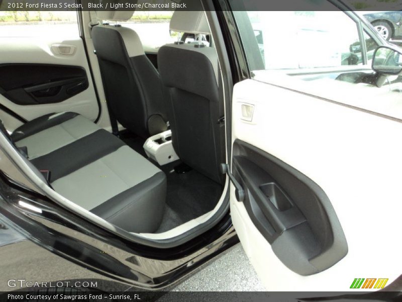 Black / Light Stone/Charcoal Black 2012 Ford Fiesta S Sedan