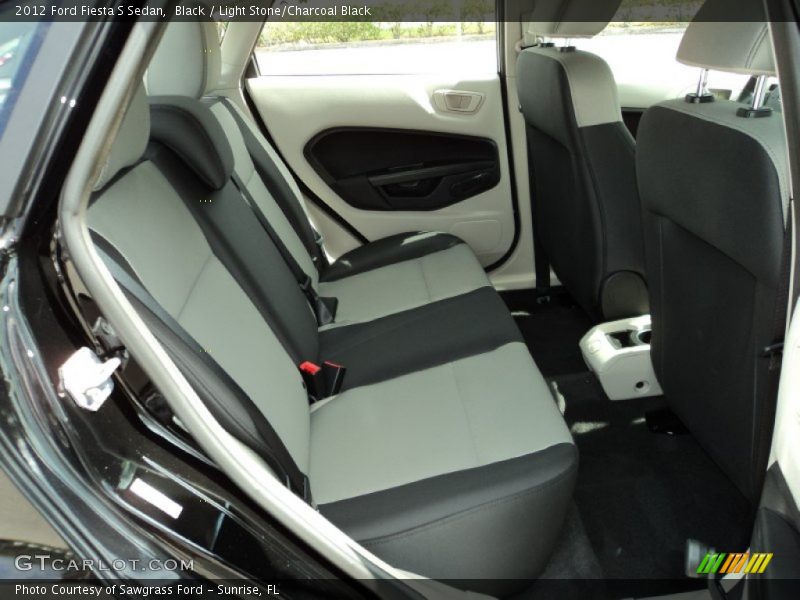 Black / Light Stone/Charcoal Black 2012 Ford Fiesta S Sedan