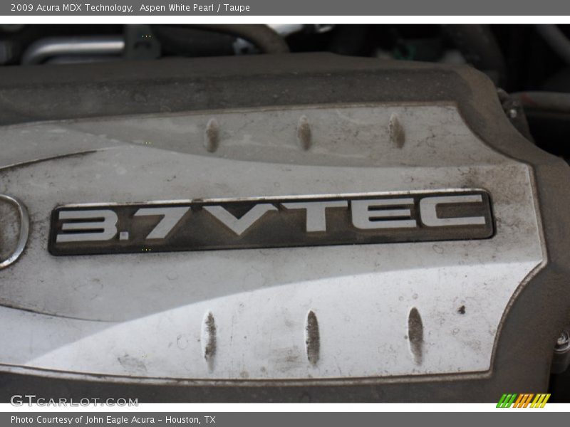 Aspen White Pearl / Taupe 2009 Acura MDX Technology