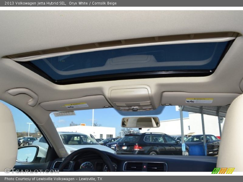 Oryx White / Cornsilk Beige 2013 Volkswagen Jetta Hybrid SEL