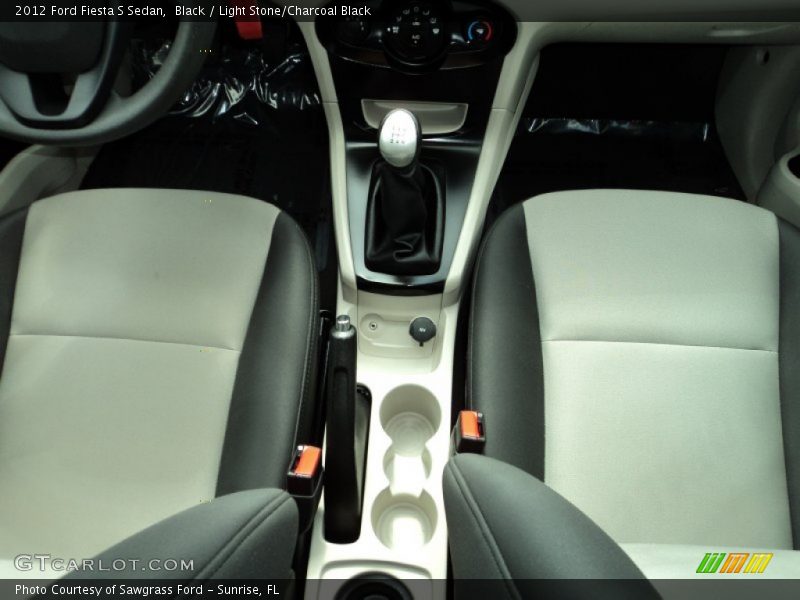 Black / Light Stone/Charcoal Black 2012 Ford Fiesta S Sedan