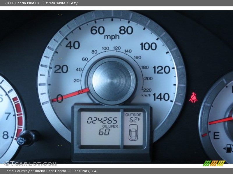 Taffeta White / Gray 2011 Honda Pilot EX