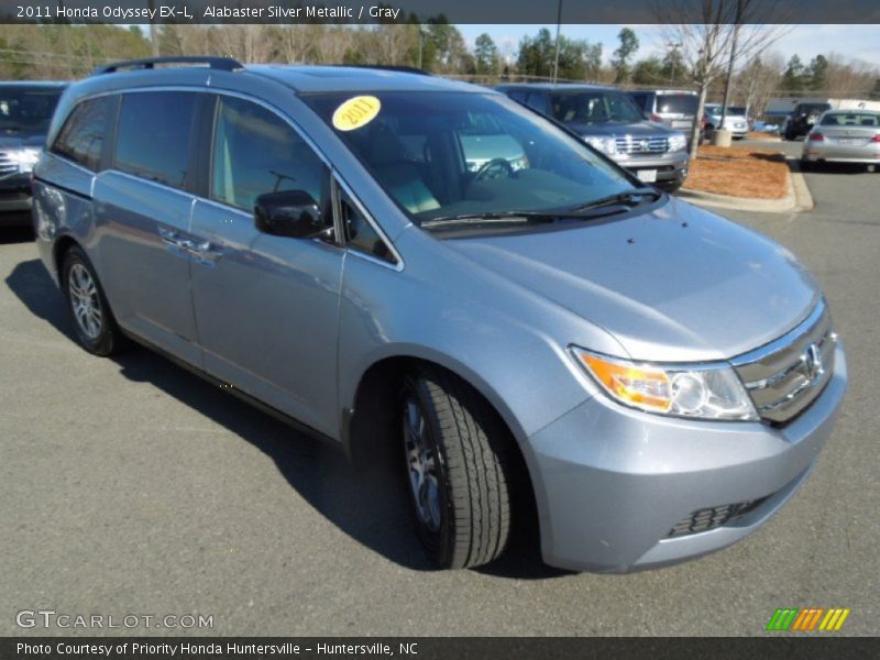Alabaster Silver Metallic / Gray 2011 Honda Odyssey EX-L