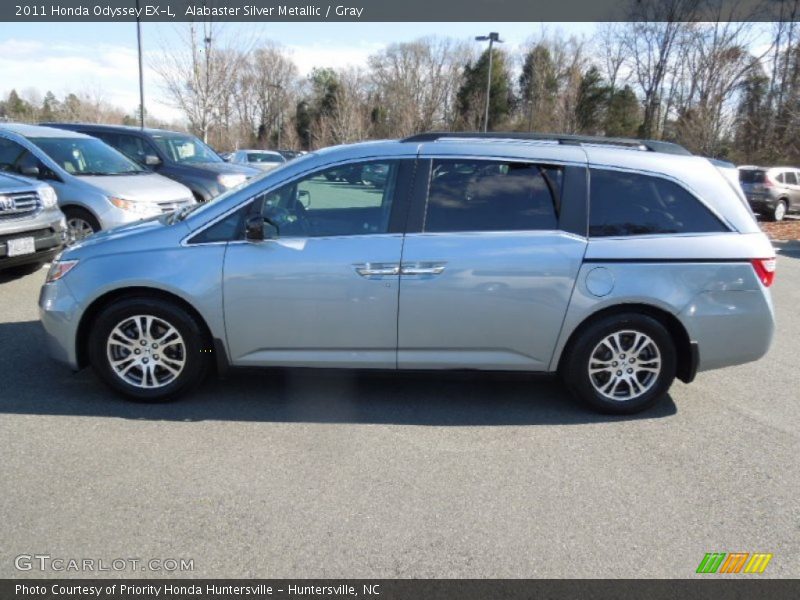 Alabaster Silver Metallic / Gray 2011 Honda Odyssey EX-L