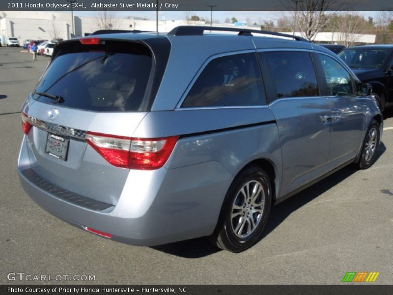 Alabaster Silver Metallic / Gray 2011 Honda Odyssey EX-L