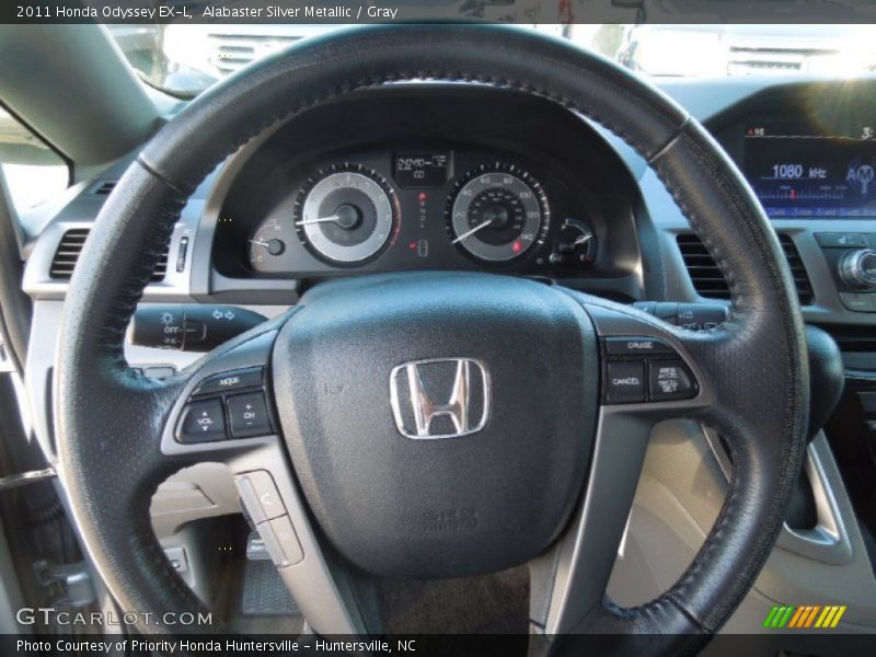 Alabaster Silver Metallic / Gray 2011 Honda Odyssey EX-L
