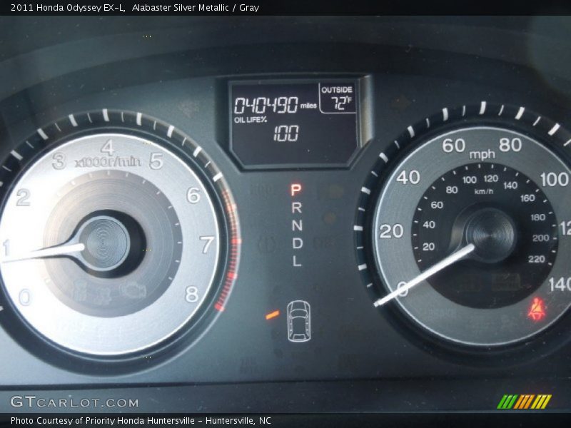 Alabaster Silver Metallic / Gray 2011 Honda Odyssey EX-L