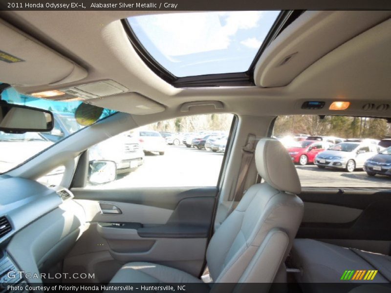Alabaster Silver Metallic / Gray 2011 Honda Odyssey EX-L