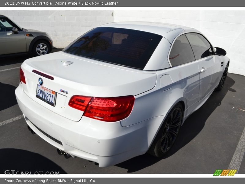Alpine White / Black Novillo Leather 2011 BMW M3 Convertible