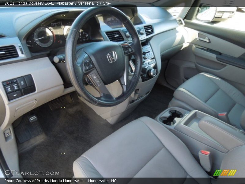 Alabaster Silver Metallic / Gray 2011 Honda Odyssey EX-L