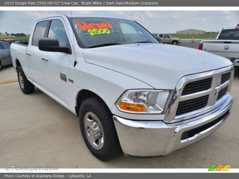 Bright White / Dark Slate/Medium Graystone 2012 Dodge Ram 2500 HD SLT Crew Cab