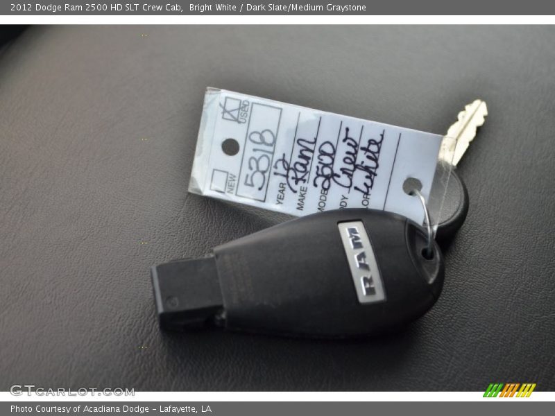 Bright White / Dark Slate/Medium Graystone 2012 Dodge Ram 2500 HD SLT Crew Cab