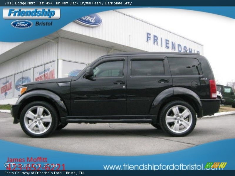 Brilliant Black Crystal Pearl / Dark Slate Gray 2011 Dodge Nitro Heat 4x4